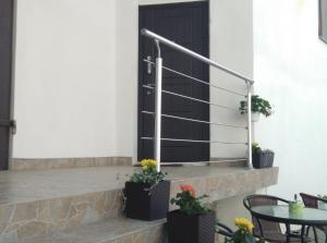 Balkón nebo terasa v ubytování Tukums apartments