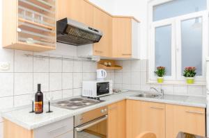 Kuchyň nebo kuchyňský kout v ubytování City Core Apartment