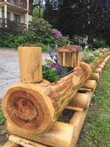 Zahrada ubytování Le Chalet