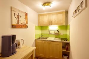 Köök või kööginurk majutusasutuses Ski- und Wander Appartements Schiffer