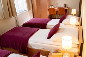 Posteľ alebo postele v izbe v ubytovaní Mały Kraków Aparthotel