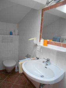 Kylpyhuone majoituspaikassa Pension Thorerhof