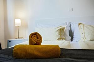 Ein Bett oder Betten in einem Zimmer der Unterkunft Stina Apartment