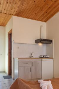 Hotel Kiklamino tesisinde mutfak veya mini mutfak