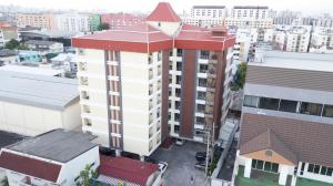 an overhead view of a building with a red roof at 42 Place in Bangkok