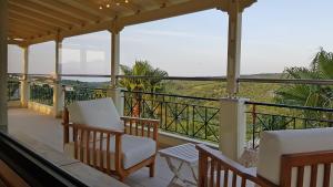 A balcony or terrace at West Crete Chania - Villa Europa