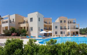 a view of our apartments from the pool at Apartments Hotel & Studios, Xifoupolis in Monemvasia
