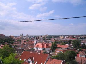 Výhľad na mesto Jáger alebo výhľad na mesto priamo z penziónu