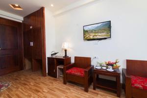 TV/trung tâm giải trí tại Sapa Tulip Hotel