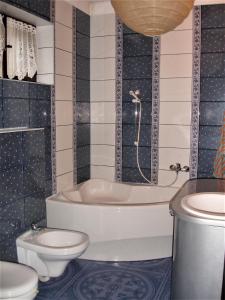 コパリノにあるBaltic Houseのバスルーム(バスタブ、トイレ、シンク付)