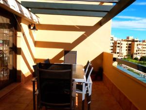 Balkon lub taras w obiekcie Apartamento primera linea Isla Canela
