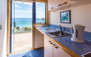 Kuchyň nebo kuchyňský kout v ubytování Palm Beach Lodge