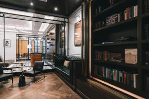 A biblioteca deste hotel
