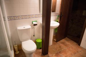 アルバラシンにあるCasa De La Rocaのバスルーム(トイレ、洗面台付)