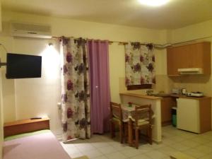 Kuchyň nebo kuchyňský kout v ubytování Lia Sofia Apartments