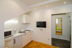 Kuchyň nebo kuchyňský kout v ubytování Apartman Split Old Town Center