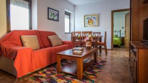 Posezení v ubytování La Aldea Colorada