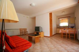 Televízia a/alebo spoločenská miestnosť v ubytovaní Apartments Villa Oliva