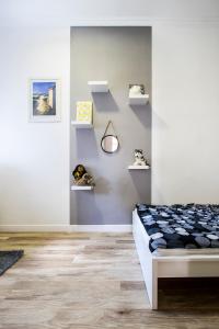 Posteľ alebo postele v izbe v ubytovaní 3 room apartment in the beautiful street