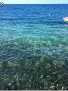 a large body of water with a boat in it at Luxurious Street Apartments in Catania
