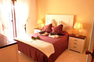 Ένα ή περισσότερα κρεβάτια σε δωμάτιο στο Chalet H GOLF +48 φωτογραφίες