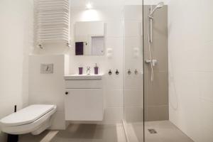 Vonios kambarys apgyvendinimo įstaigoje Apartament w Centrum Olsztyna