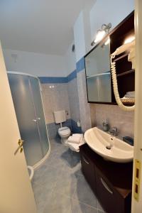 Koupelna v ubytování Hotel La Pieve