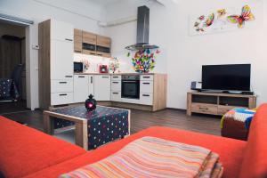 TV a/nebo společenská místnost v ubytování Apartment Tara