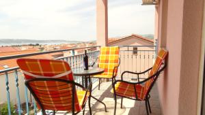 Balkón nebo terasa v ubytování Guest House Mamut