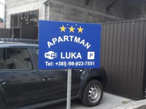 Certifikát, hodnocení, plakát nebo jiný dokument vystavený v ubytování Apartman Luka