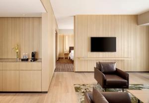 TV a/nebo společenská místnost v ubytování Hyatt Regency Beijing Wangjing