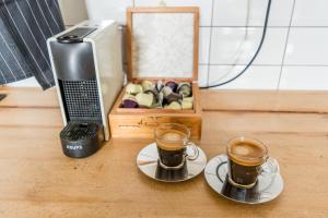 Príslušenstvo na prípravu kávy alebo čaju v ubytovaní U Čmeláků