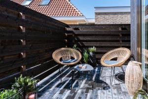 Balkón nebo terasa v ubytování LoftNes