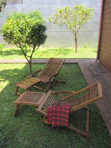 Zahrada ubytování Casa de Madera
