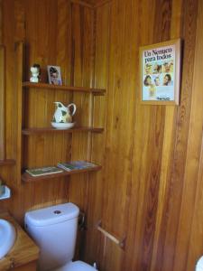 Koupelna v ubytování Casa de Madera