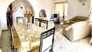 Posezení v ubytování Sunshine Villa Mauritius