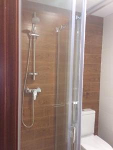 Koupelna v ubytování Hotel Herreros