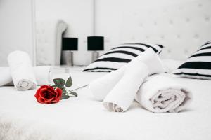 Postel nebo postele na pokoji v ubytování Casa Marzia Affittacamere