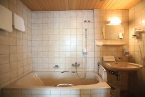 Koupelna v ubytování AKTIVHOTEL Weisser Hirsch
