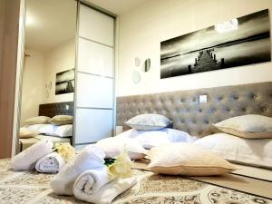 Postel nebo postele na pokoji v ubytování Luxury Apartment Sweet Dreams