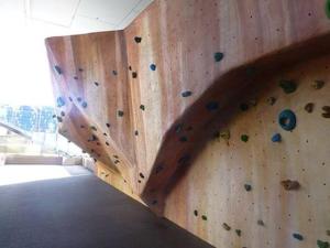 a indoor rock climbing wall in a gym at Upper West Side - Madison in Melbourne