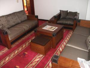 Istumisnurk majutusasutuses Mbayaville Hotel