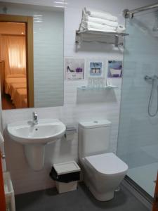 Kúpeľňa v ubytovaní Hostal La Hispanidad