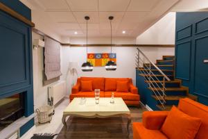 A seating area at Abi Luxury Villas