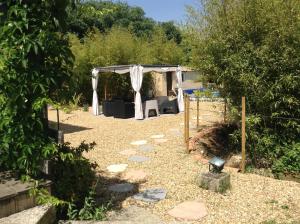 Zahrada ubytování Villa La Charmeuse Fleurie