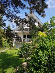 a house in the middle of a garden at Ferienwohnung Sautter in Beuren