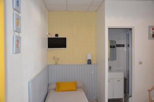 TV a/nebo společenská místnost v ubytování Hotel Chez Benat