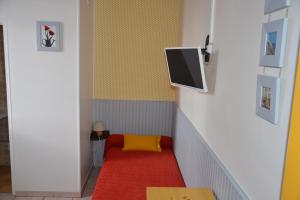 TV a/nebo společenská místnost v ubytování Hotel Chez Benat