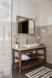 Koupelna v ubytování B&B Geolja