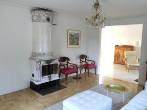 พื้นที่นั่งเล่นของ Family villa near sea and Stockholm city